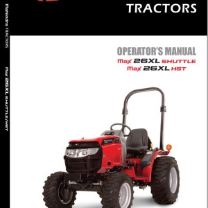 Mahindra Max 26XL Shuttle HST Operator Manual