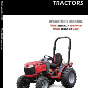 Mahindra Max 26XLT Shuttle HST Operator Manual