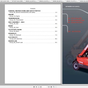 Manitou MT 625 Repair Manual