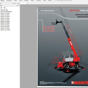 Manitou Forklift Package 2.72 GB PDF DE Service Repair Manual 2022