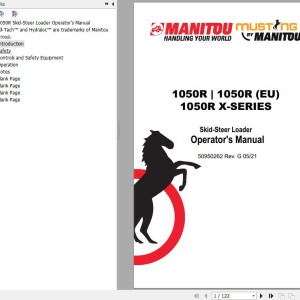 Manitou 1050R 1050R(EU) 1050R X-Series Operator's Manual 50950262G