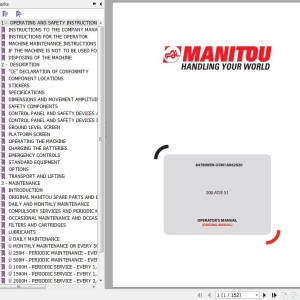 Manitou 200 ATJE S1 Operator's Manual 647800EN-USM1A062020