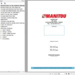 Manitou ES 410 ac ES 412 ac Operator's Manual 647383