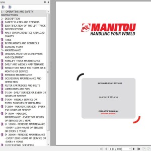 Manitou M-X70-2 P ST3A S4 Operator's Manual 647906EN-USM2A112020