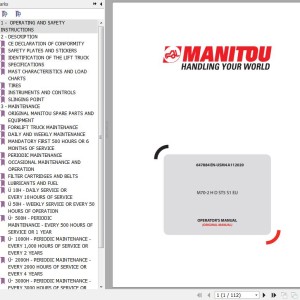 Manitou M70-2 H D ST5 S1 EU Operator's Manual 647884EN-USM4A112020