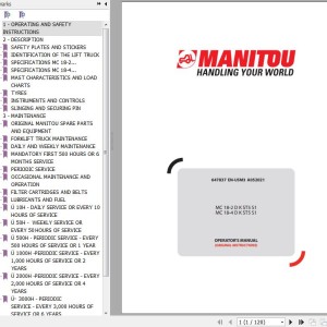 Manitou MC 18-2 D K ST5 S1 MC 18-4 D K ST5 S1 Operator's Manual 647837EN-USM3A052021
