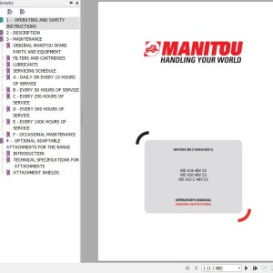 Manitou ME 418 48V S3 ME 420 48V S3 ME 425C 48V S3 Operator's Manual 647503