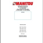 Manitou MHT 780 HT-E3 MHT 780 HT-E3 MHT 860 HT-E3 MHT 950 HT-E3 MHT 1076 HT-E3 Operator's Manual 648582 EN