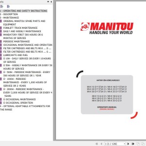 Manitou MI-X 15 D Y ST3A S1 To MI-X 35 G G S1 Operator's Manual 647991EN-USM2A092021
