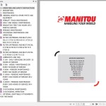 Manitou MI-X 50L D C ST3A S2 To MI 70 G S2 Operator's Manual 647650
