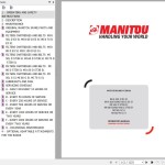 Manitou MI-X 50 L D E3 S1 To MI 70 G S1 Operator's Manual 647515