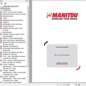 Manitou MLT-X 737 130 PS D ST3A S1 Operator's Manual 647753 EN