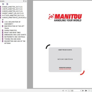 Manitou MLT-X 845 120 M ST3A S6 Operator's Manual 648677 EN