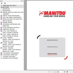 Manitou MLT 630 105D ST4 S2 Operator's Manual 647669 EN