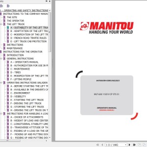 Manitou MLT 630 115D V CP ST5 S1 Operator's Manual 647856EN-USM3A022021