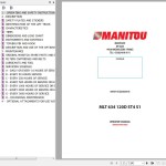 Manitou MLT 634 120D ST4 S1 Operator's Manual 647537 US