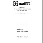 Manitou MSI 35 Turbo MSI 35 Turbo BUGGIE Operator's Manual 547822