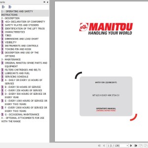 Manitou MT 625 H Easy 49K ST3A S1 Operator's Manual 647511 EN