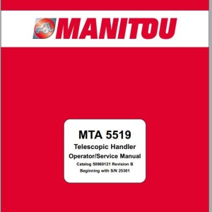 Manitou MTA 5519 Operator's & Service Manual 50960121B