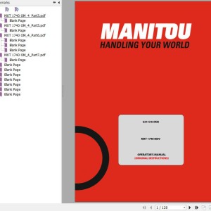 Manitou MXT 1740 BSIV Operator's Manual 53113157 EN