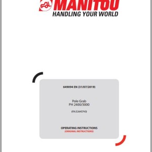 Manitou PH2400 PH3000 Operator's Manual 64909 EN