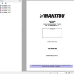 Manitou TMT 25 I To TMT 320 FL Turbo HT Operator's Manual 647066 EN