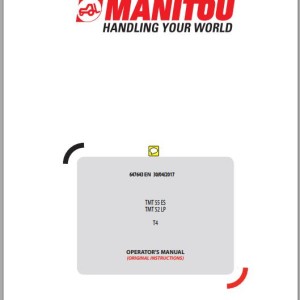 Manitou TMT 55 ES T4 TMT 52 LP T4 Operator's Manual 647643 EN