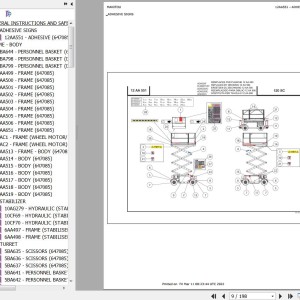 Manitou 100 SC Parts Catalog 647085