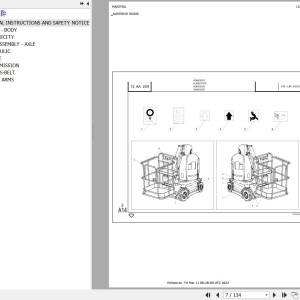 Manitou 105 VJR AICHI Parts Catalog 547347