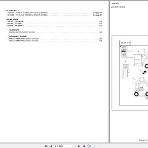 Manitou 105 VJR2 Parts Catalog 547356