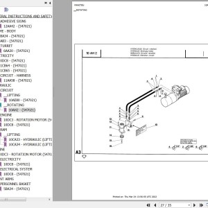 Manitou 120 TM Parts Catalog 547021