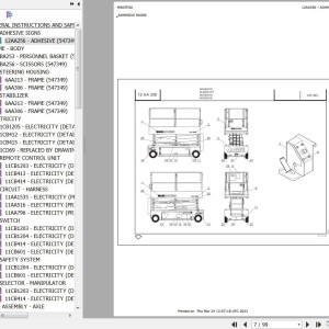 Manitou 120 XEL Parts Catalog 547349