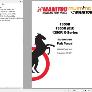 Manitou 1350R 1350R (EU) 1350R X-Series Parts Manual 50940343E