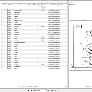 Manitou 145 DLX Parts Catalog 547327