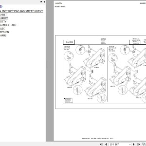 Manitou 150 AETJ Parts Catalog 547378