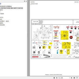 Manitou 160 ATJ 4RD ST5 S2 Parts Catalog 647910