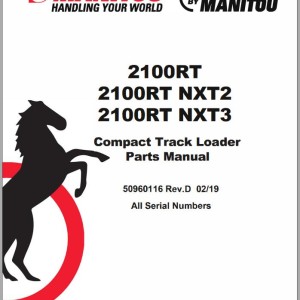 Manitou 2100RT 2100RT NXT2 2100RT NXT3 Parts Manual 50960116D