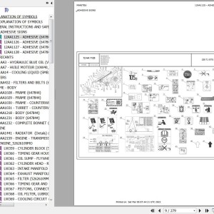 Manitou 220 TJ ST5 S1 220 TJP 4RD ST5 S1 Parts Catalog 647844