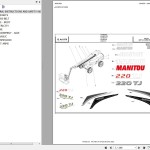 Manitou 220 TJ-X 2RD ST3A S1 Parts Catalog 647641