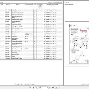 Manitou 260 TJ-XP ST3A S1 Parts Catalog 647382