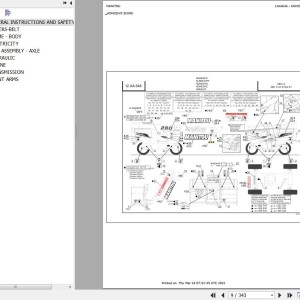 Manitou 280 TJ Parts Catalog 647382