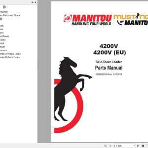 Manitou 4200V 4200V (EU) Parts Manual 50950234C