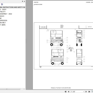 Manitou 75EX Parts Catalog 547321
