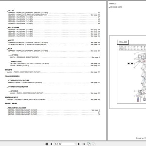 Manitou 78 SEC Parts Catalog 547407