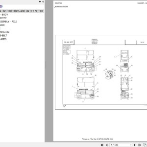 Manitou 78 XE Parts Catalog 547355