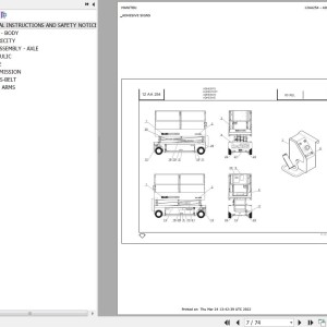 Manitou 80 XEL Parts Catalog 547349
