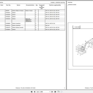 Manitou AETJ 43 3D Parts Catalog 547378