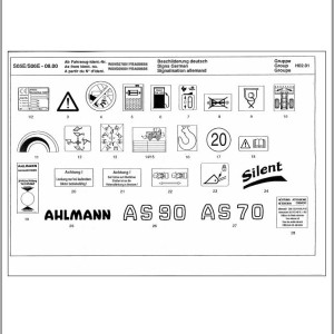 Manitou AS90 Parts Manual 582481