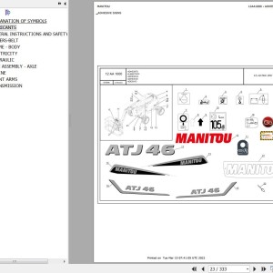 Manitou ATJ 46 RNC 2RD T4 S1 Parts Catalog 647696