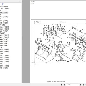 Manitou BG 500 MOT HATZ E780U Parts Catalog 647899